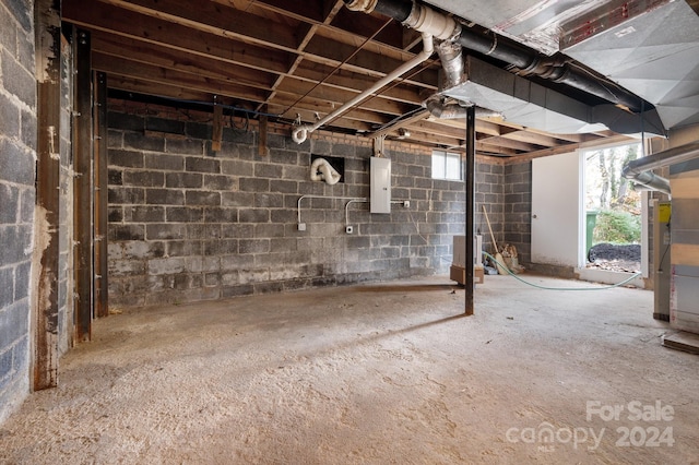 21 Lakeshore Dr, Asheville, NC 28804 - below grade area featuring electric panel and healthy amount of natural light