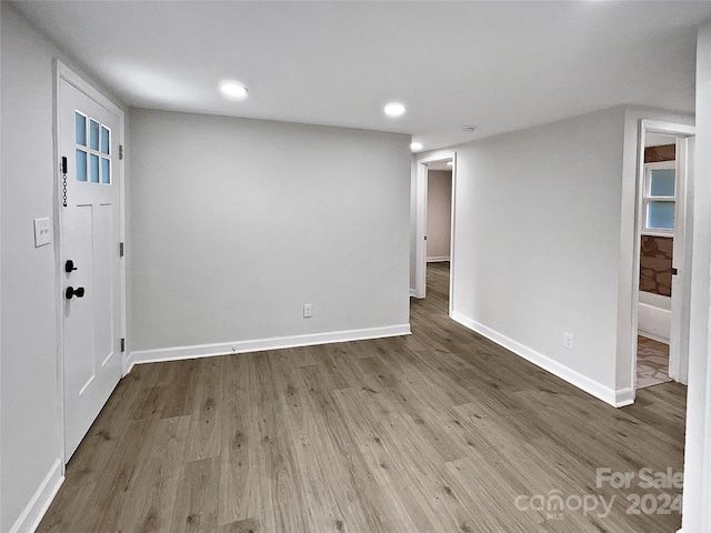 foyer featuring hardwood / wood-style floors