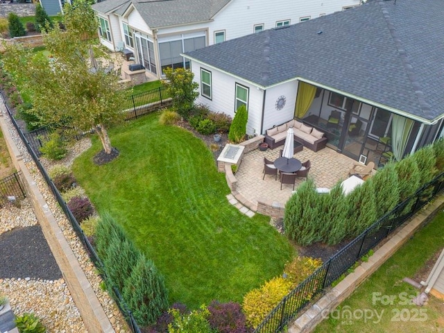 birds eye view of property