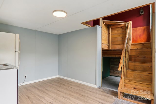 interior space featuring light hardwood / wood-style flooring