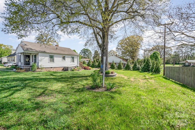 630 S Myrtle School Rd, Gastonia, NC 28052 - view of yard with fence