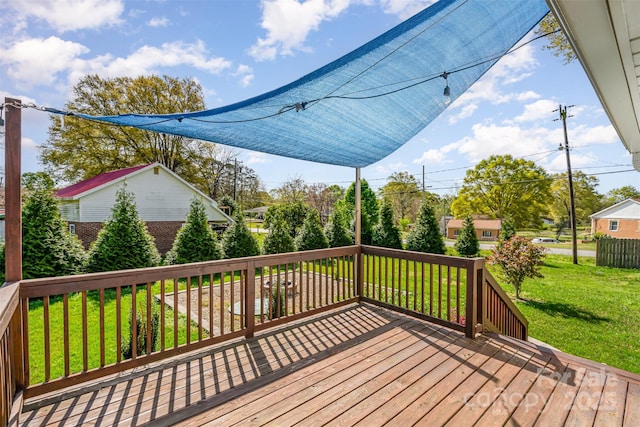 630 S Myrtle School Rd, Gastonia, NC 28052 - deck featuring a yard