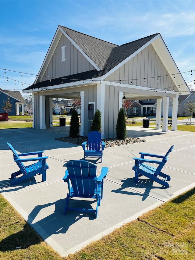 view of property's community with a gazebo