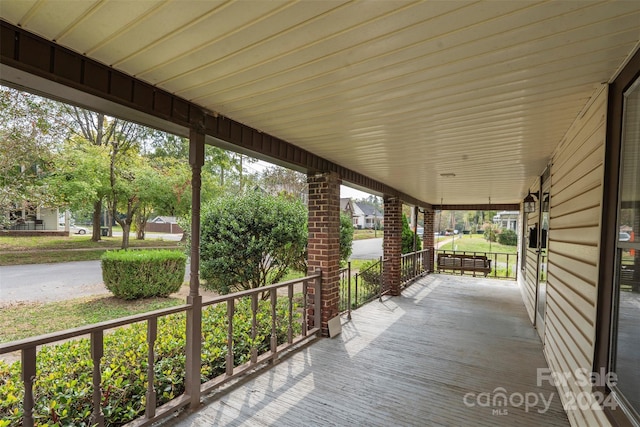 view of patio with covered porch