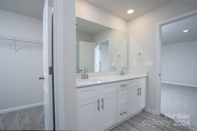 bathroom featuring vanity