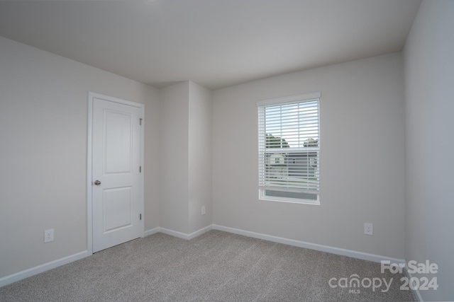 view of carpeted empty room