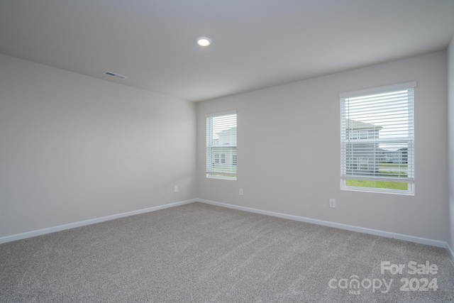 view of carpeted empty room