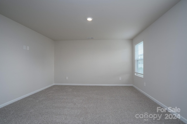 view of carpeted empty room