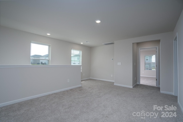 view of carpeted empty room