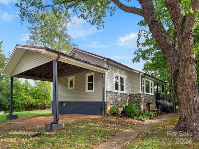 view of side of property