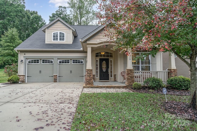 craftsman-style home featuring a porch