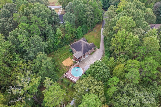 10604 Russet Pl, Charlotte, NC 28227 - view of property location with a heavily wooded area