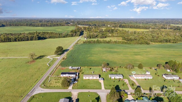 bird's eye view featuring a rural view