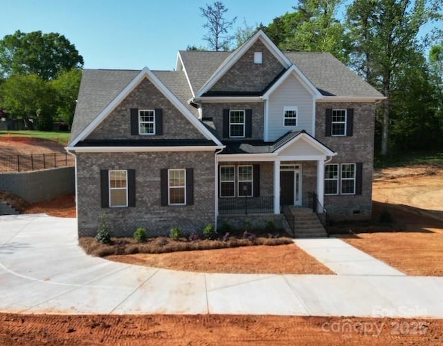 8605 Carly Ln, Mint Hill, NC 28227 - craftsman house with covered porch