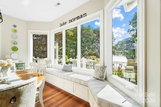 view of sunroom