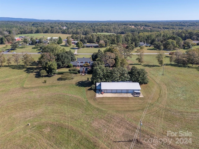 drone / aerial view with a rural view