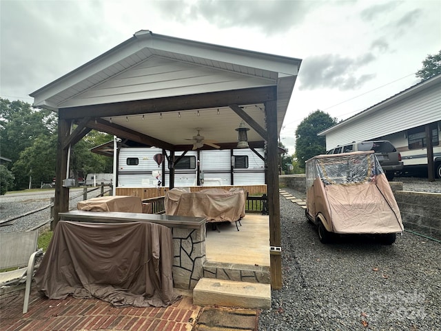 dock area featuring a gazebo