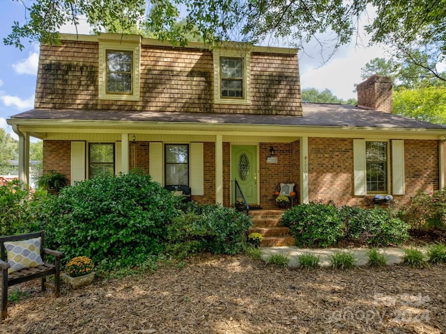 view of front of house with a porch