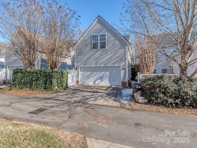 view of front of home featuring a garage