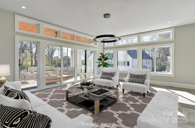 view of sunroom / solarium