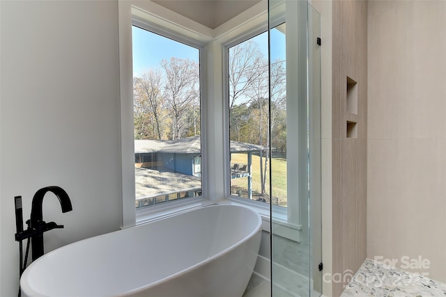 bathroom with a bathtub