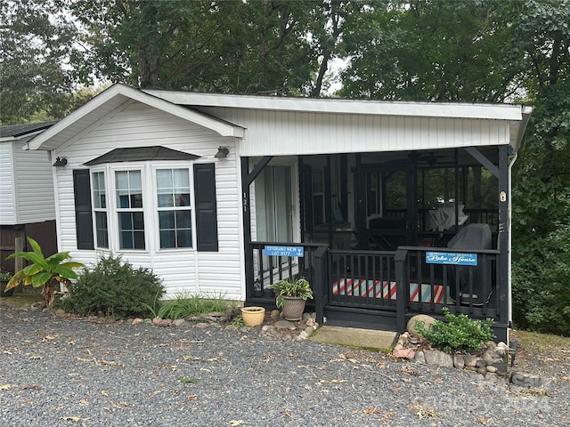 view of front of home