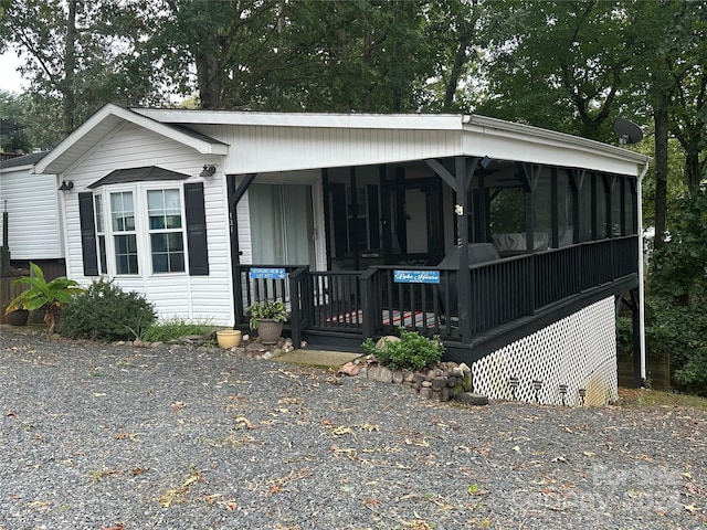 view of manufactured / mobile home