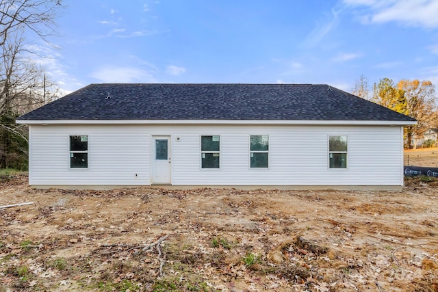 view of rear view of property