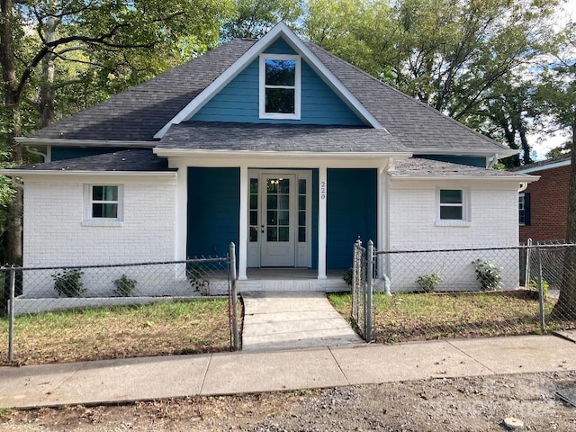 view of front of house featuring covered porch