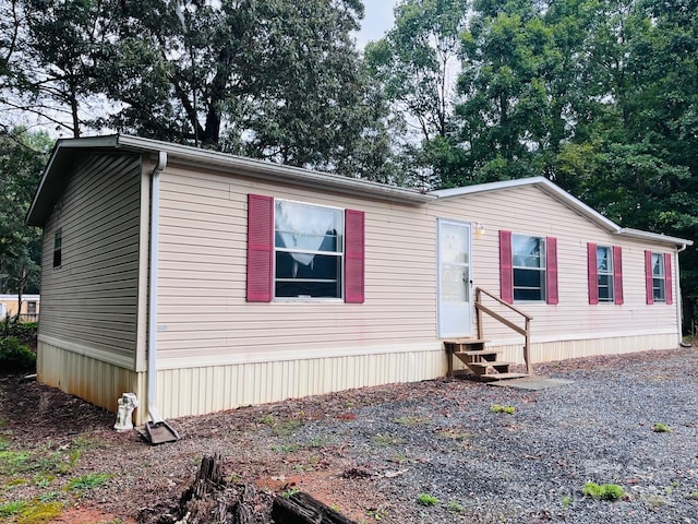 view of manufactured / mobile home