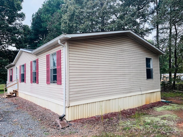 view of home's exterior