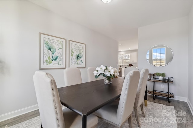 dining room featuring hardwood / wood-style floors