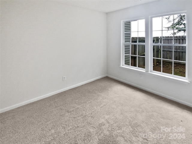 view of carpeted empty room