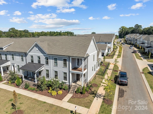 10193 Meeting House Dr NW, Huntersville, NC 28078 - aerial view with a residential view