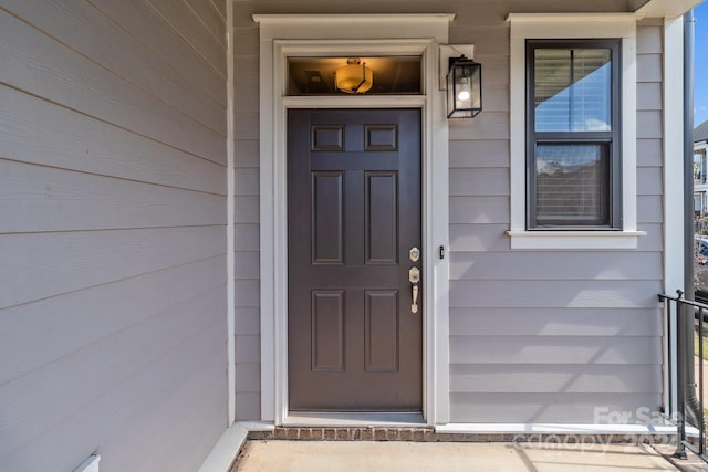 view of property entrance