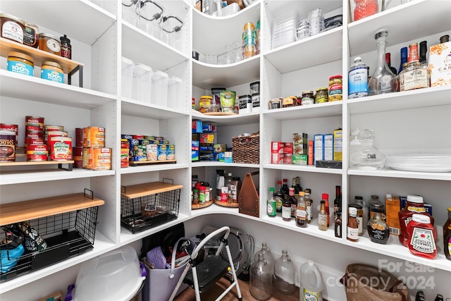 view of pantry