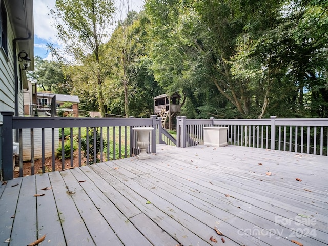 view of wooden terrace