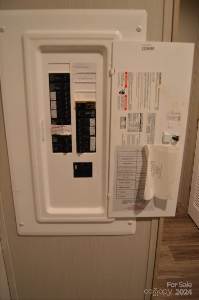 utility room with electric panel