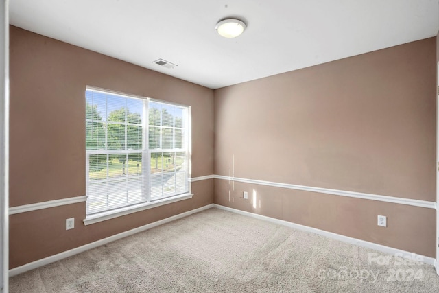 view of carpeted empty room