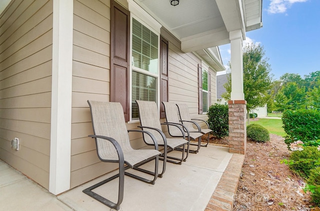 view of patio / terrace with a porch