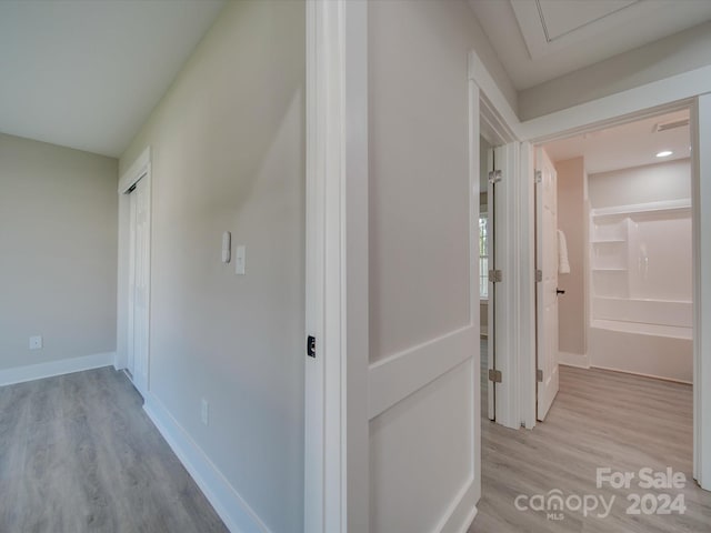40 Ridgecrest Ave, Peachland, NC 28133 - corridor with light wood-style flooring