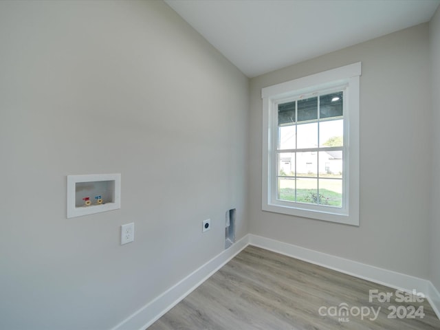 40 Ridgecrest Ave, Peachland, NC 28133 - washroom with hookup for a washing machine and light wood-style floors