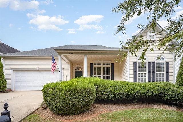 view of front of home featuring a garage