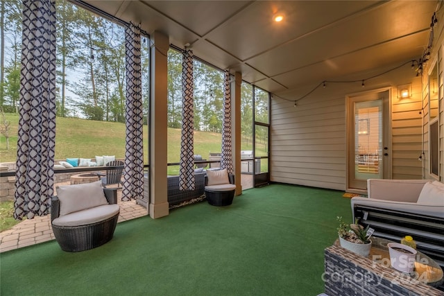 view of sunroom / solarium