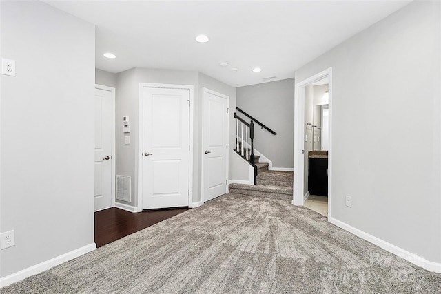 interior space with carpet floors