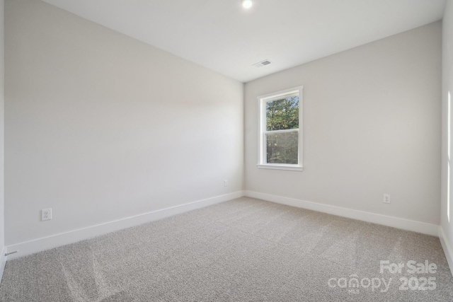 view of carpeted empty room