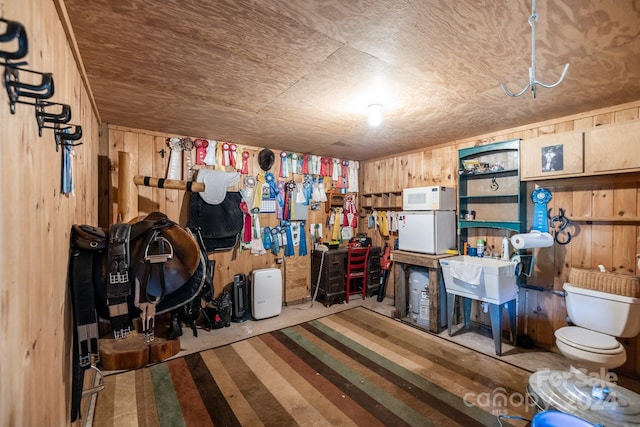 view of storage room