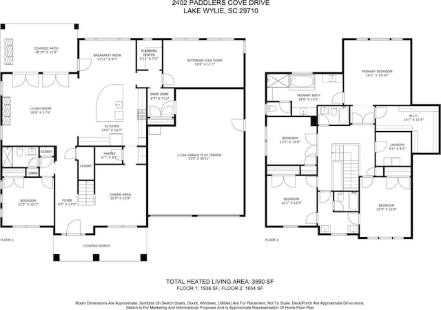 2402 Paddlers Cove Dr, Clover, SC 29710 - view of layout
