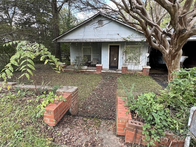 view of bungalow-style home