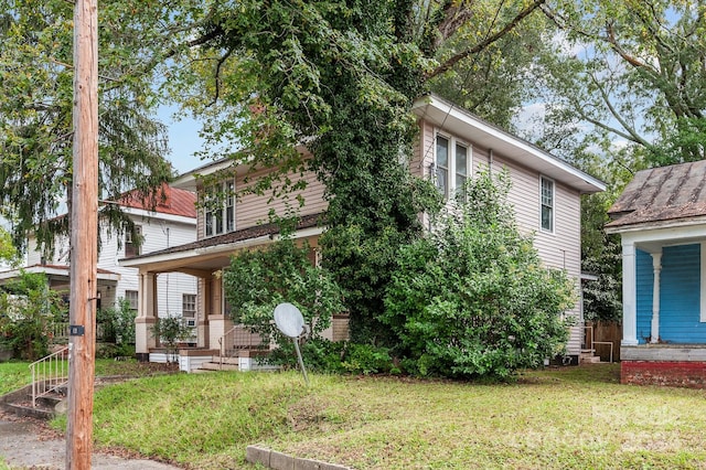 exterior space with a front yard